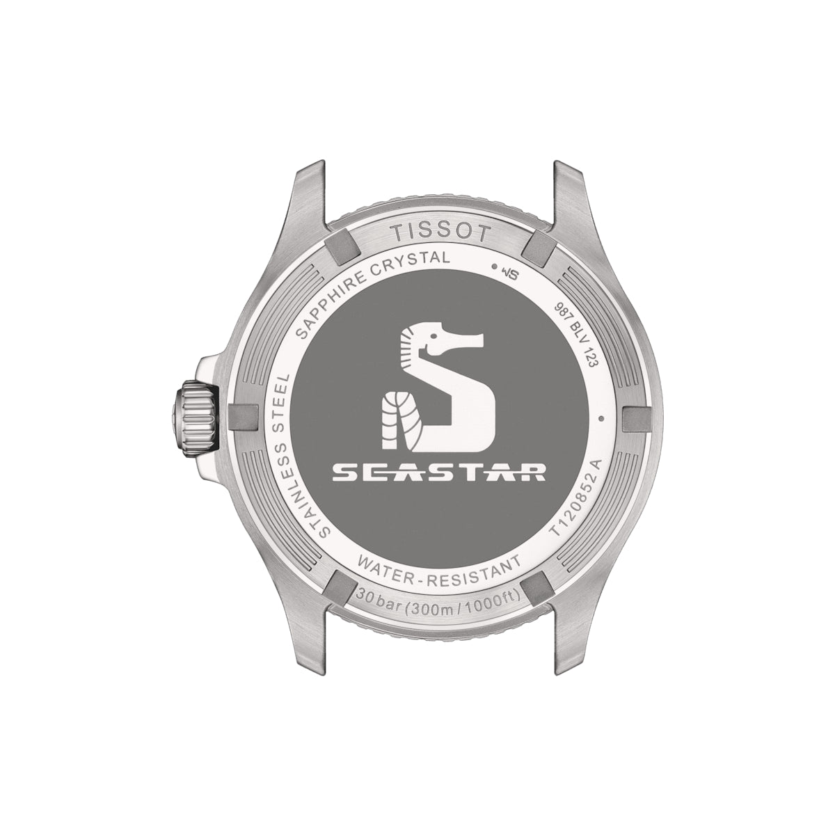Orologio Uomo Tissot Seastar GMT Nero Verde Acciaio Data Quarzo T1208521105100